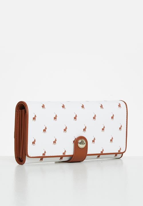 POLO - Iconic trifold purse-white