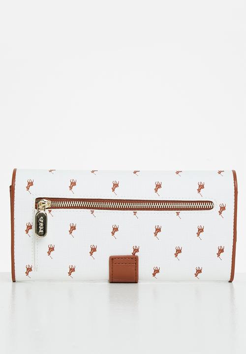 POLO - Iconic trifold purse-white