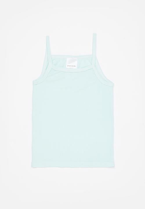 Pop Candy - Girls 2 pack cami - blue & pink