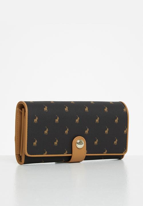 POLO - Iconic trifold purse - brown