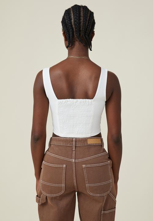 Cotton On - Corset top - chalk white