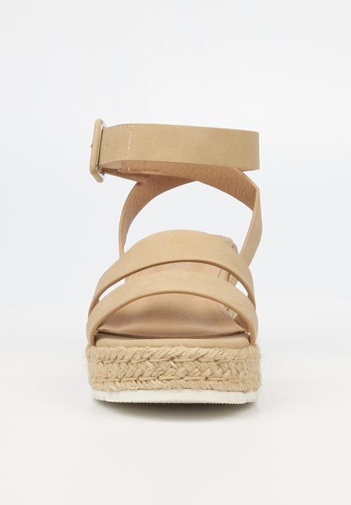 Miss Black - Steffi2 espadrille wedge heel - neutral