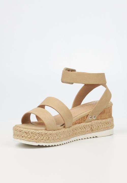Miss Black - Steffi2 espadrille wedge heel - neutral