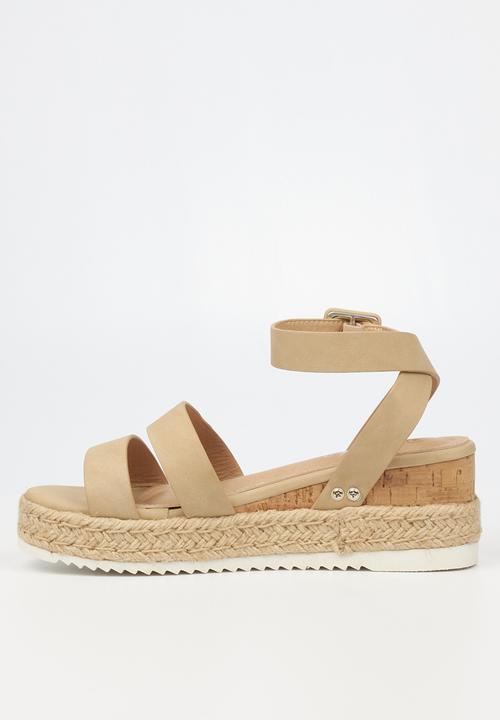Miss Black - Steffi2 espadrille wedge heel - neutral