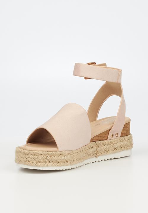 Miss Black - Steffi1 espadrille wedge heel - pink