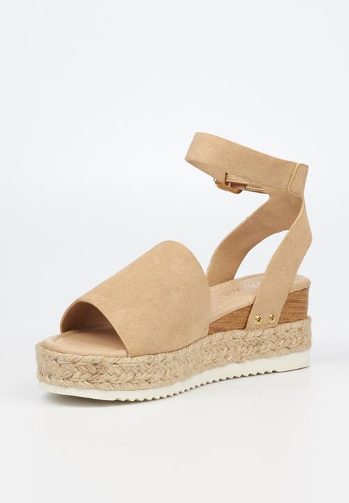 Miss Black - Steffi1 espadrille wedge heel - neutral