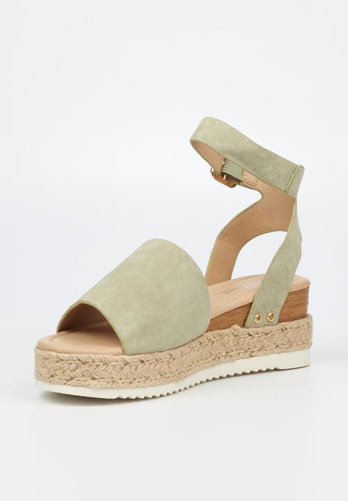 Miss Black - Steffi1 espadrille wedge heel - mint