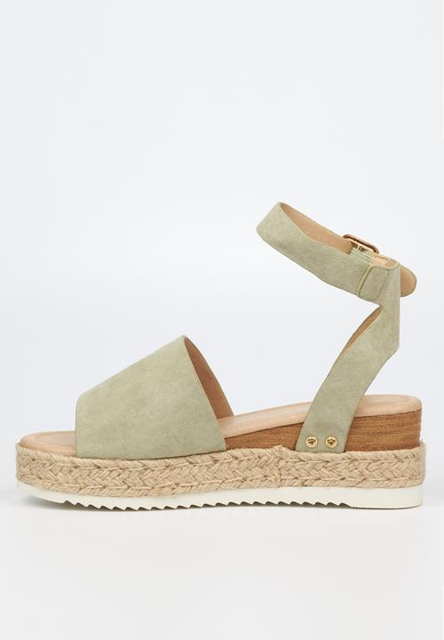 Miss Black - Steffi1 espadrille wedge heel - mint