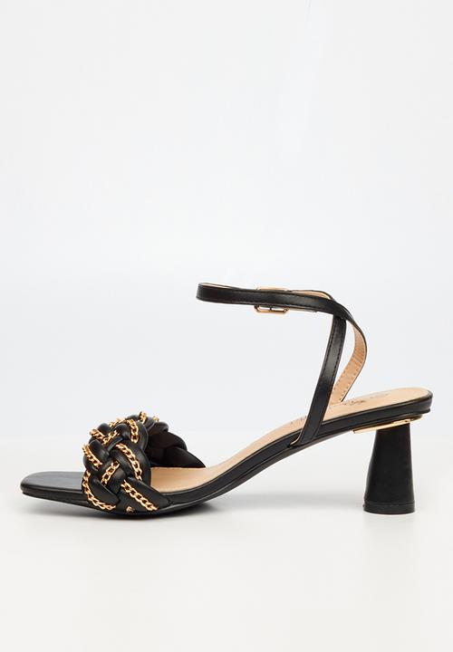 Butterfly Feet - Callie 1 ankle tie heel - black
