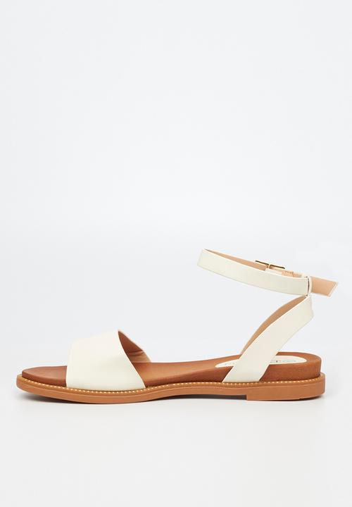 Butterfly Feet - Ellie 1 ankle tie sandal - white