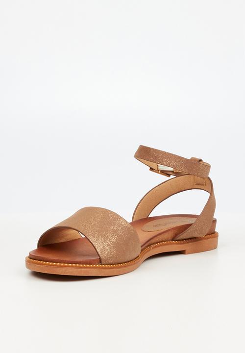 Butterfly Feet - Ellie 3 ankle tie sandal - bronze