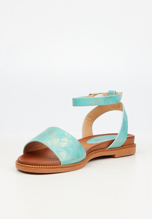 Butterfly Feet - Ellie 3 ankle tie sandal - mint