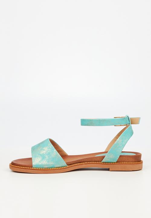 Butterfly Feet - Ellie 3 ankle tie sandal - mint