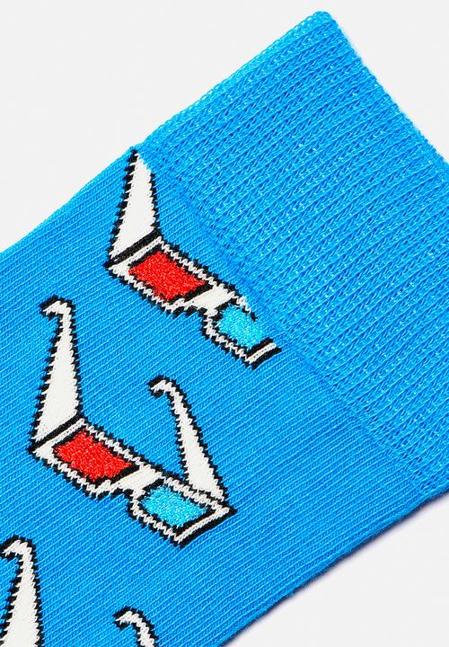 Happy Socks - 3d glasses socks - turquoise