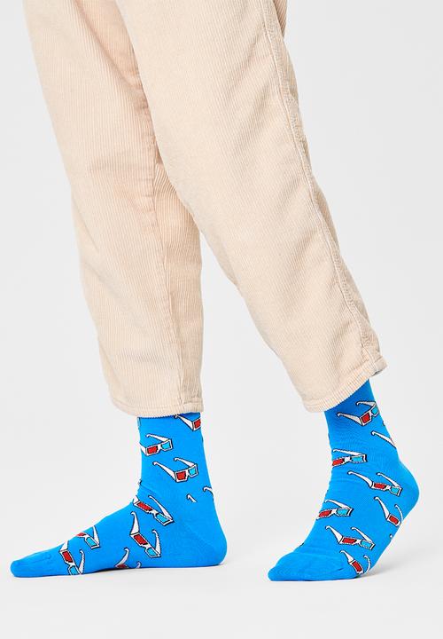 Happy Socks - 3d glasses socks - turquoise