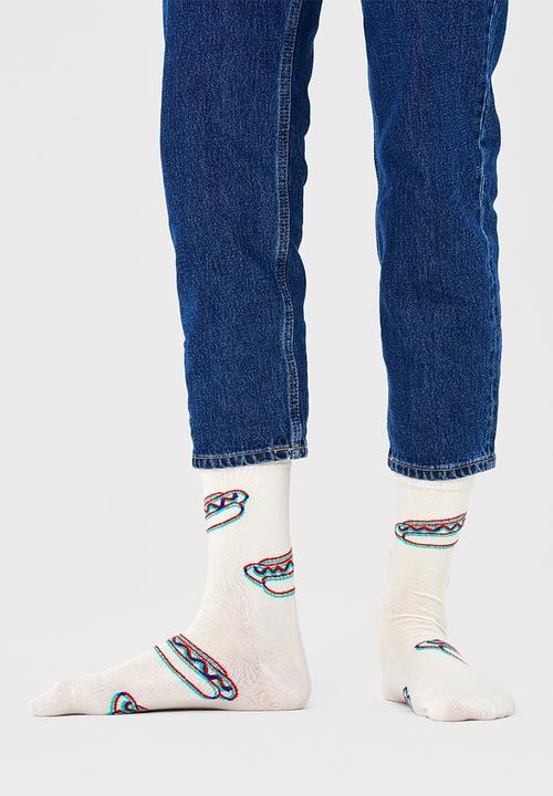 Happy Socks - Hot dog socks - off-white