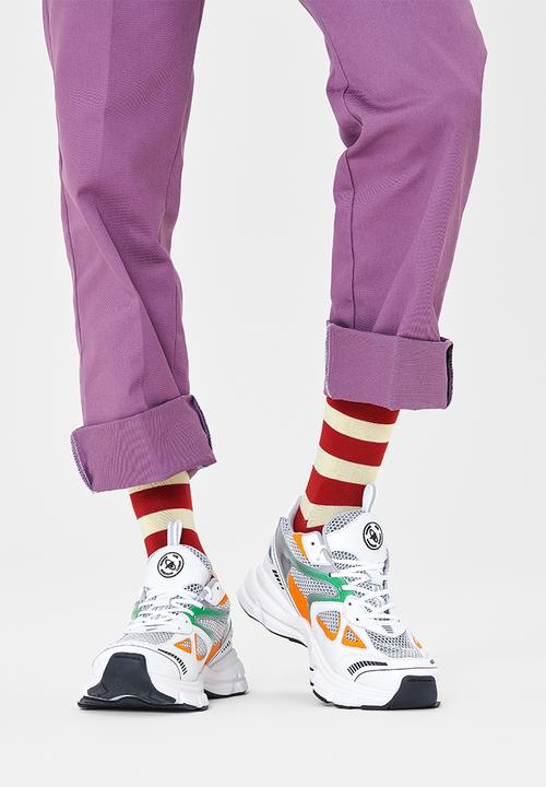 Happy Socks - Stripe socks - red & white
