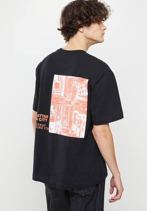 Only & Sons - Onsfred rlx fb city print short sleeve 3090 tee - black