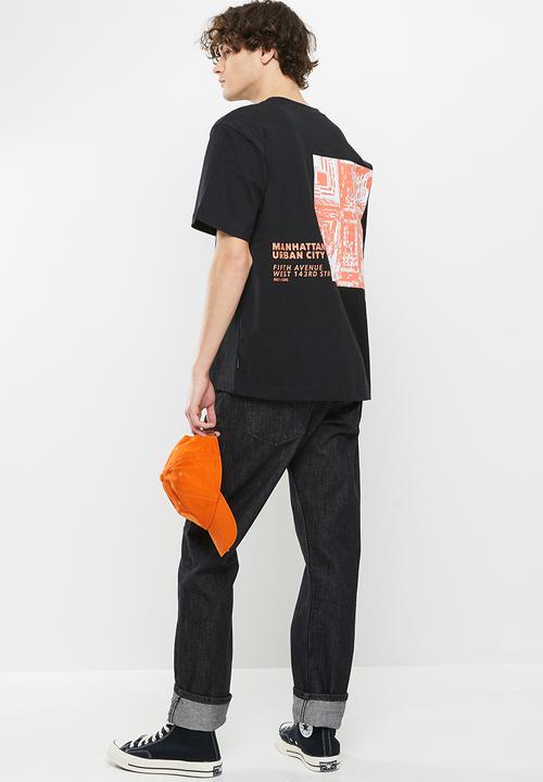Only & Sons - Onsfred rlx fb city print short sleeve 3090 tee - black