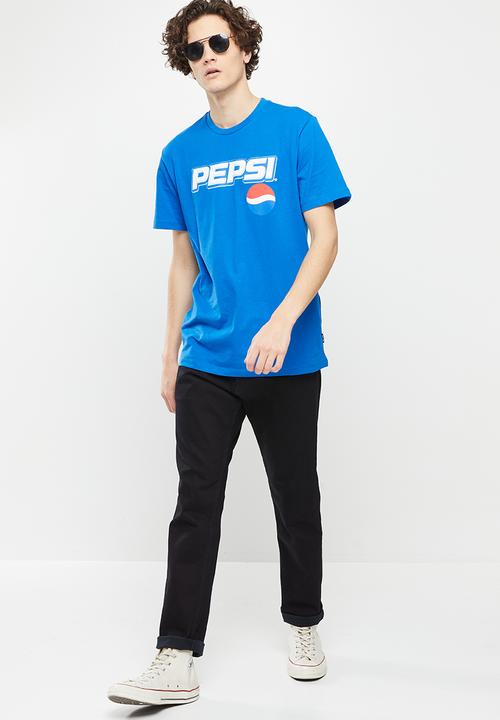 Only & Sons - Onspepsi logo reg short sleeve tee - blue