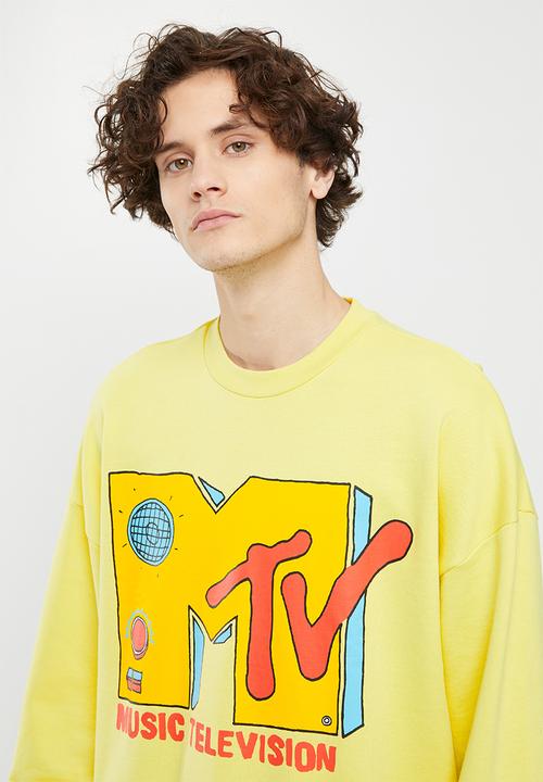 Only & Sons - Onsmtv vintage fit crew neck sweat - custard