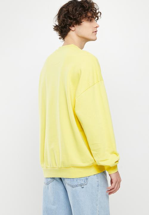 Only & Sons - Onsmtv vintage fit crew neck sweat - custard