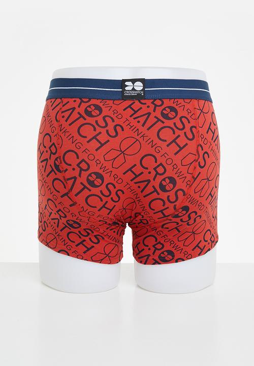 Crosshatch - Foran ch 3-pack boxer shorts - insignia blue & samba red 
