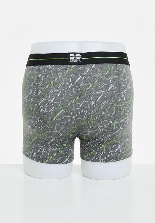Crosshatch - Verino ch 3-pack boxer shorts - jasmine green & black