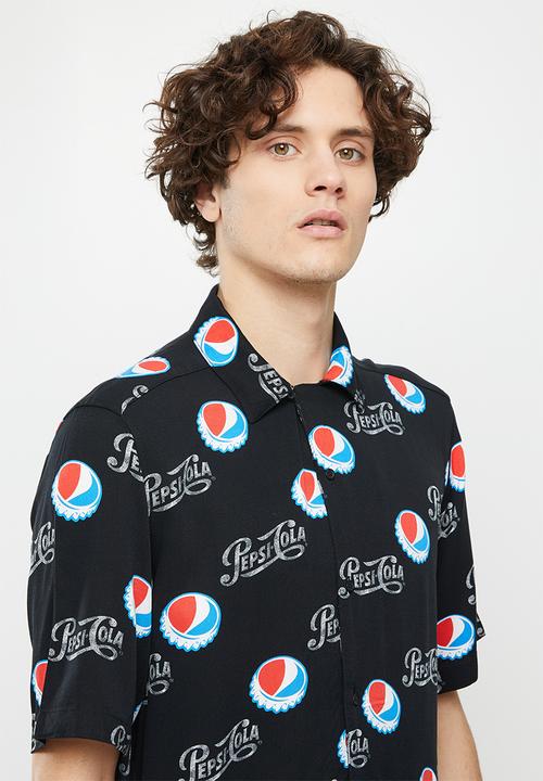 Only & Sons - Onspepsi life ss license aop reg shirt - black