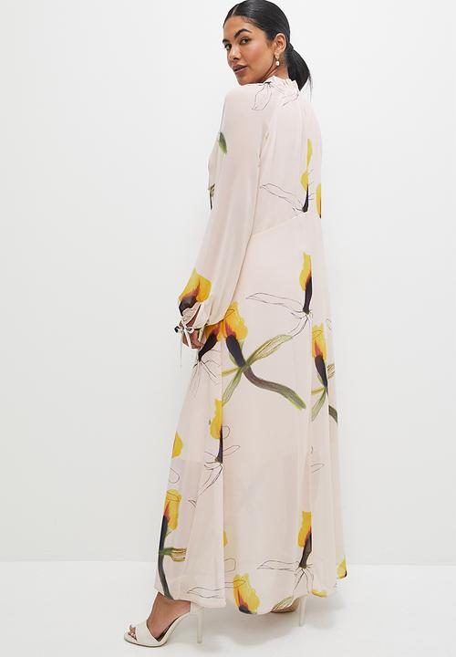 edit - Baby frill raglan tiered maxi dress - yellow iris