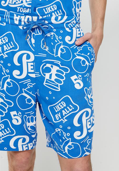 Only & Sons - Onspepsi life license aop shorts - blue