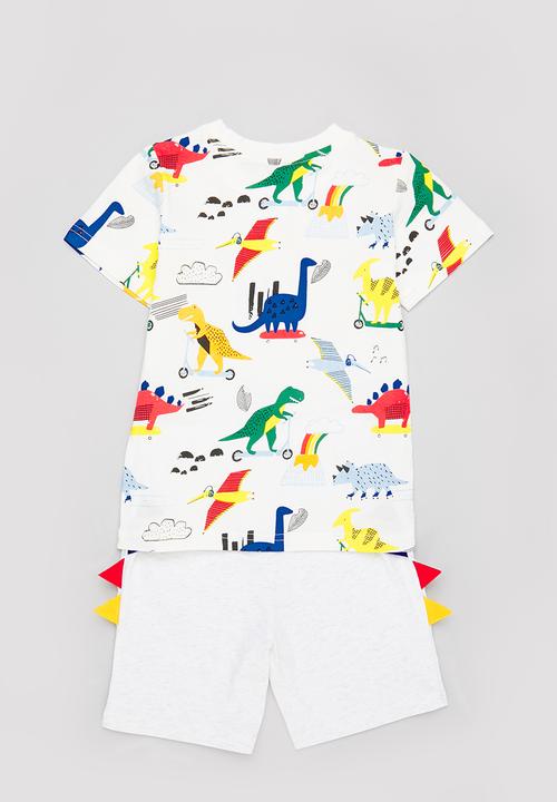 Pop Candy - Stego dino set - white & grey mel