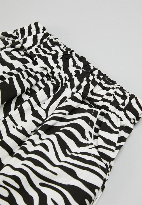 Pop Candy - Boys zebra tee & shorts set - white & black