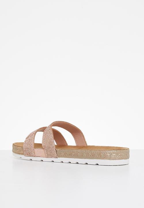 Butterfly Feet - Amaia 2 espadrille slide - rose gold