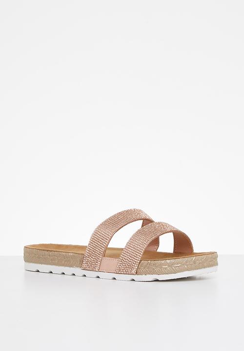 Butterfly Feet - Amaia 2 espadrille slide - rose gold