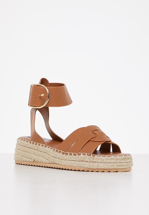 Madison® - Caitlin espadrille flatform sandal - tan