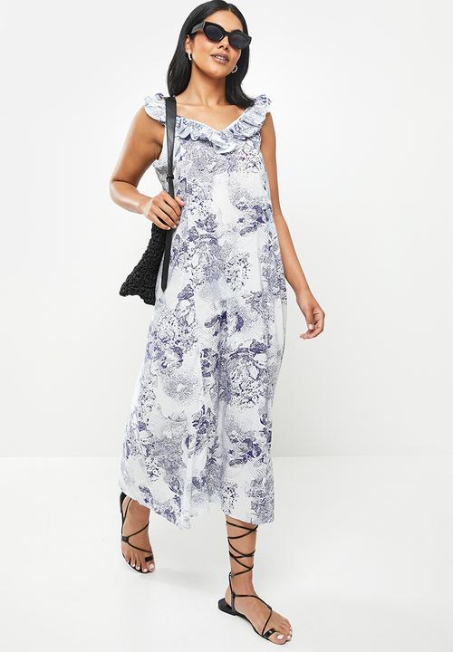 Jacqueline de Yong - Filippa life exclu sleeveless midi dress - cloud dancer