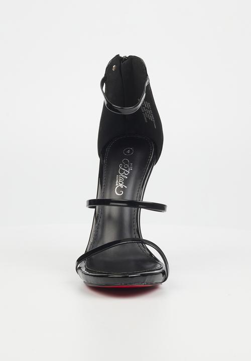 Miss Black - Bou1 barely there stiletto heel - black