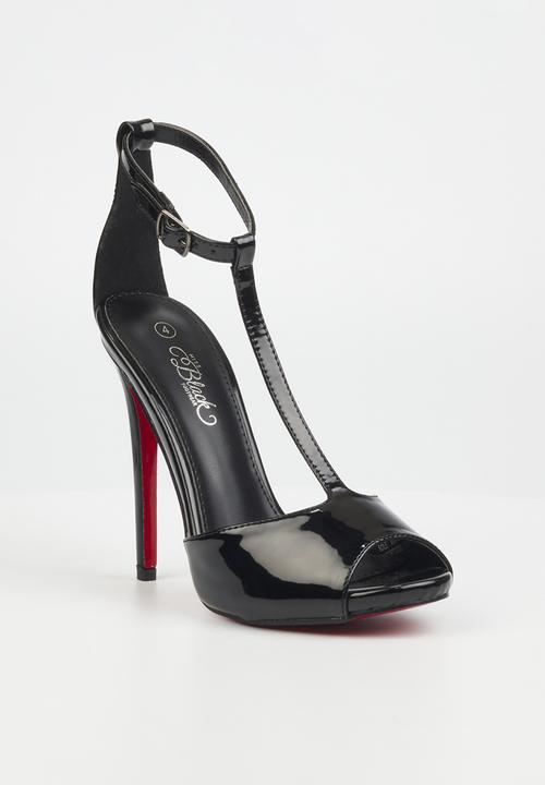 Miss Black - Bou2 barely there stiletto heel - black