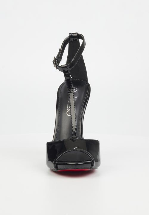 Miss Black - Bou2 barely there stiletto heel - black