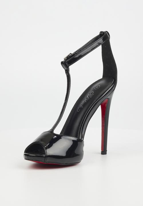 Miss Black - Bou2 barely there stiletto heel - black