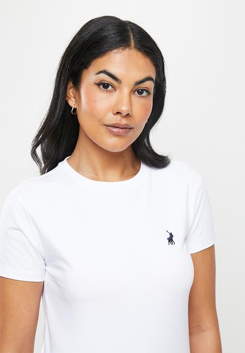 POLO - Allie basic short sleeve essential crew neck T-shirt - white