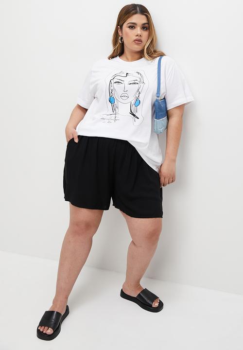 Superbalist - Basic crew graphic tee - white