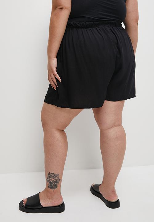 Superbalist - Co-ord easy pull on short - black