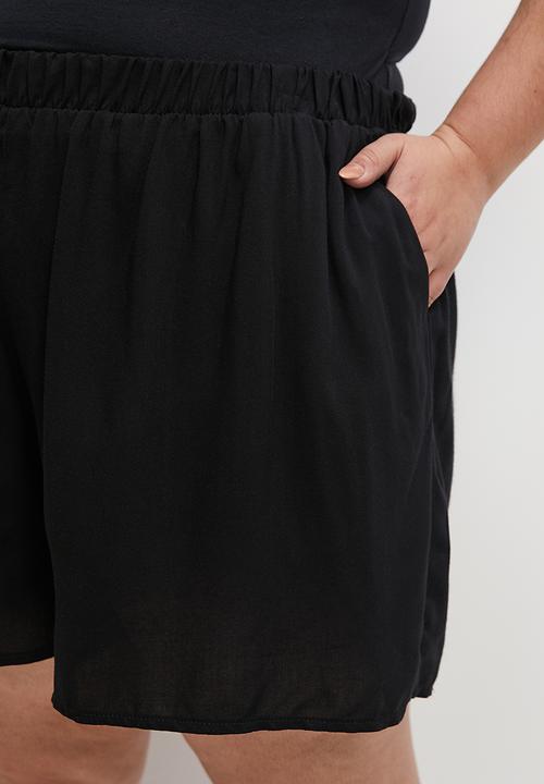 Superbalist - Co-ord easy pull on short - black