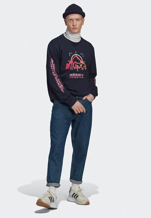 adidas Originals - Adventure ride long sleeve tee - legend ink