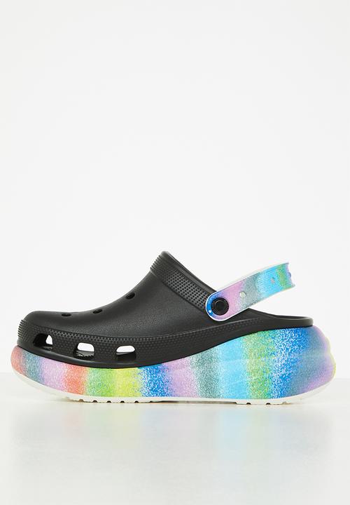 Crocs - Classic crush spray dye clog - black & multi