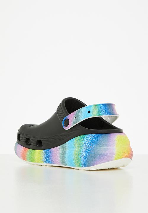 Crocs - Classic crush spray dye clog - black & multi