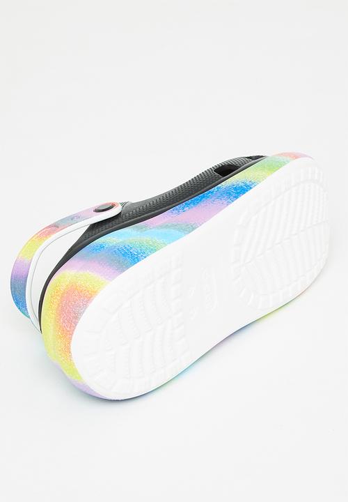 Crocs - Classic crush spray dye clog - black & multi