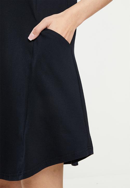 Fox - Heater tee dress - black